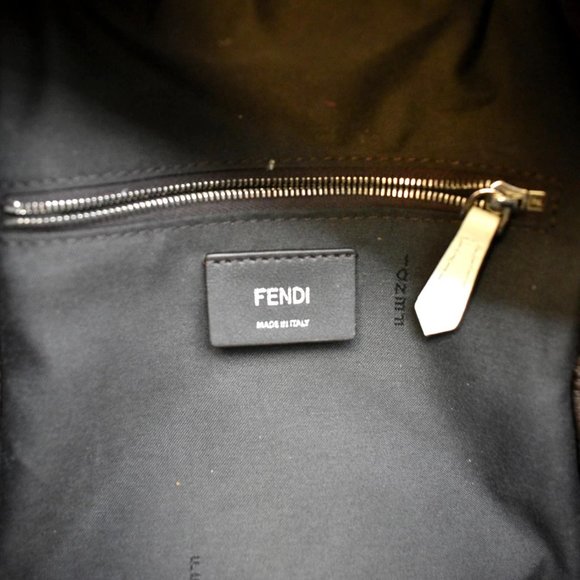 FENDI  Leather Backpack Bag White main image 10
